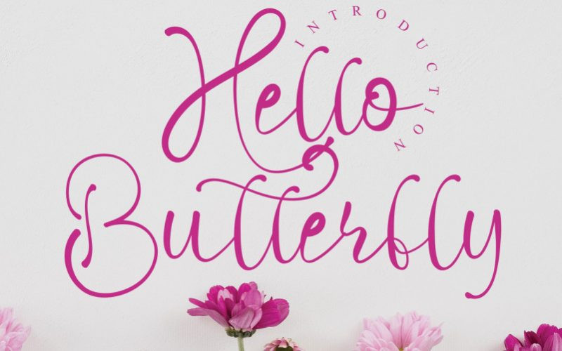 Hello Butterfly Font