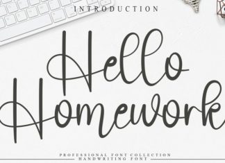 Hello Homework Font