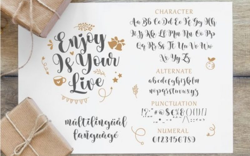 Helo Xmas Calligraphy Font