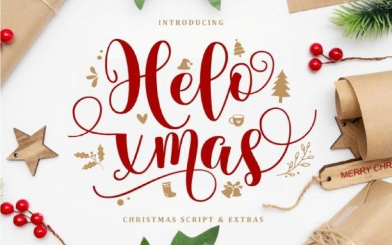 Helo Xmas Calligraphy Font