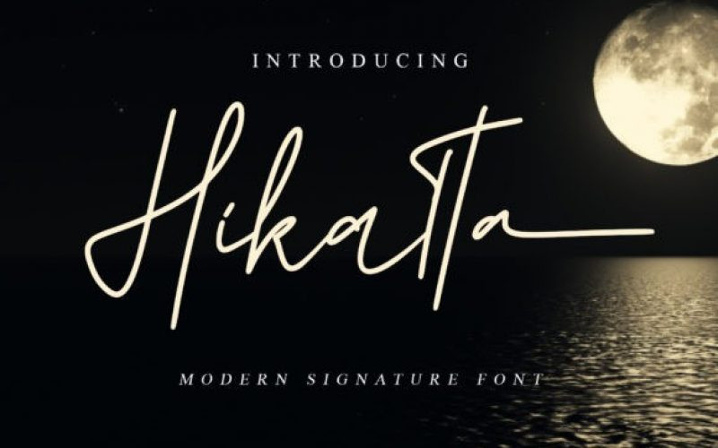 Hikatta Script Font