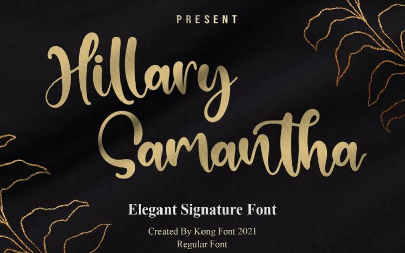 Hillary Samantha Script Font