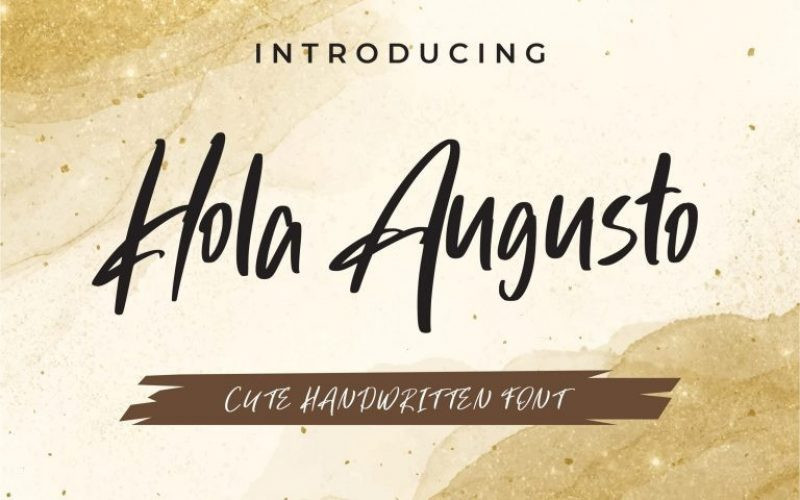 Hola Augusto Script Font