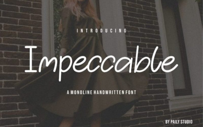 Impeccable Handwritten Font