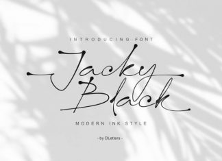 Jacky Black Trial Handwritten Font