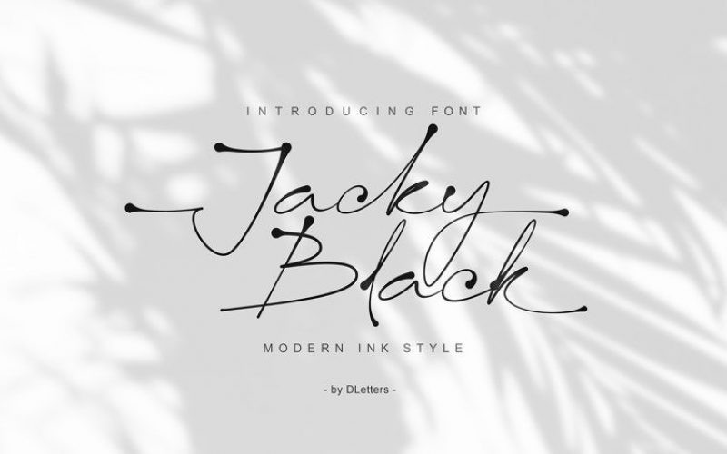 Jacky Black Trial Handwritten Font