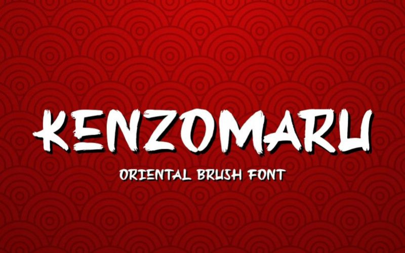 Kenzomaru Brush Font