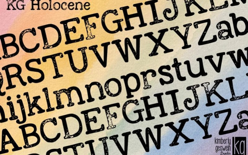 KG Holocene Display Font