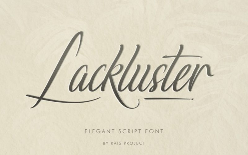 Lackluster Script Font