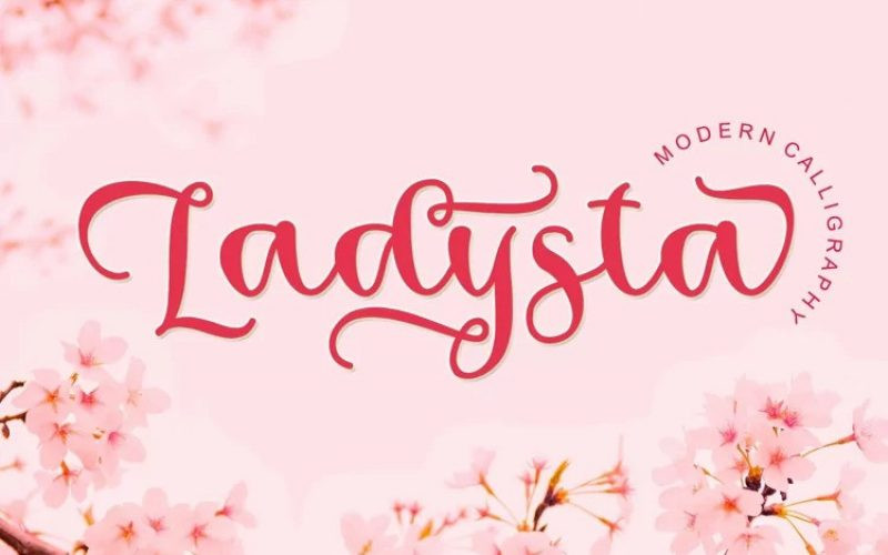 Ladysta Calligraphy Font