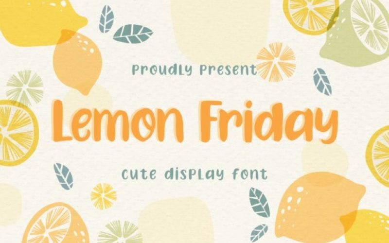 Lemon Friday Display Font