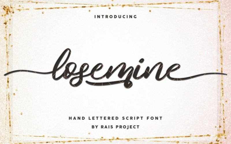 Losemine Calligraphy Font