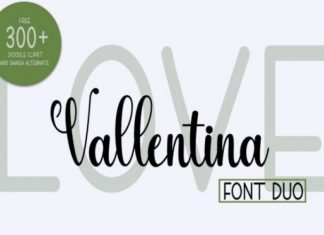 Love Vallentina Font Duo