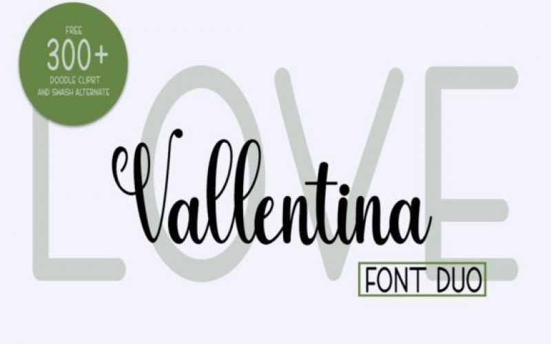 Love Vallentina Font Duo