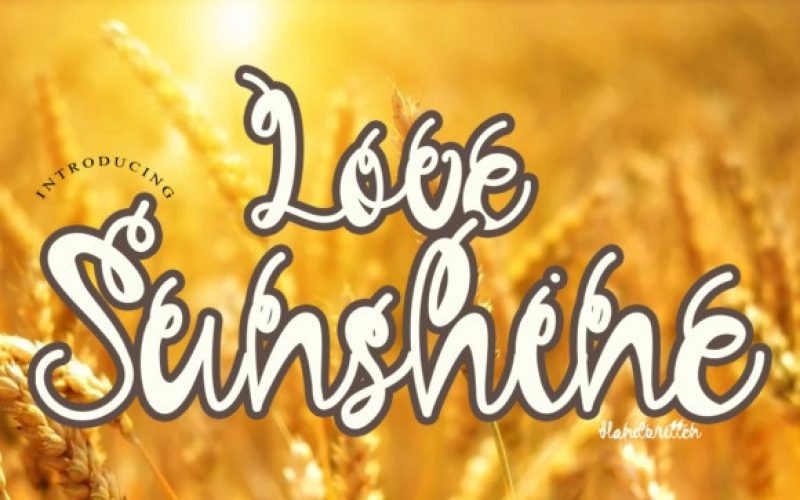 Love Sunshine Script Font