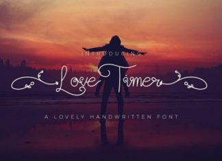 Love Timer Handwritten Font