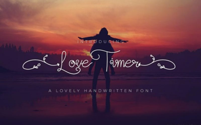 Love Timer Handwritten Font