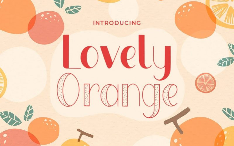 Lovely Orange Display Font