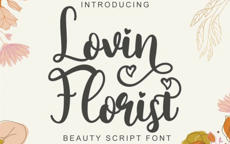 Lovin Florist Calligraphy Font