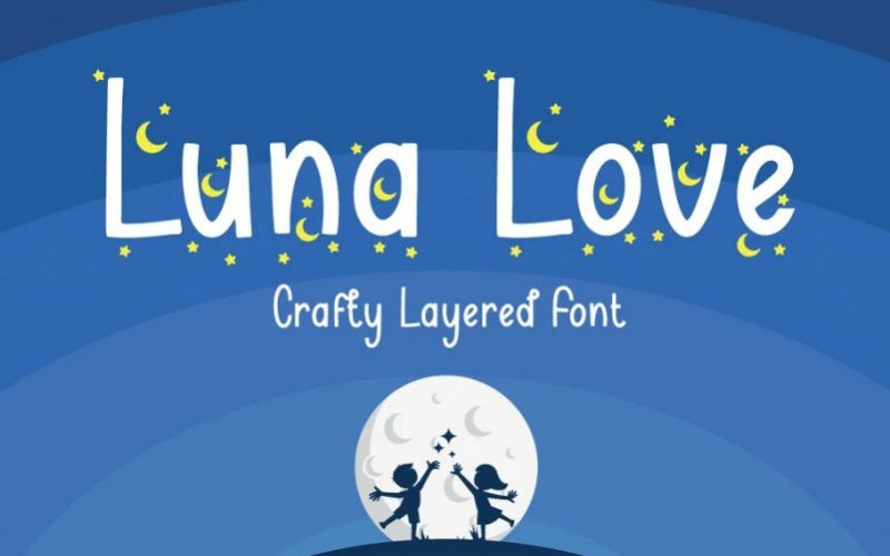 Luna love Display Font