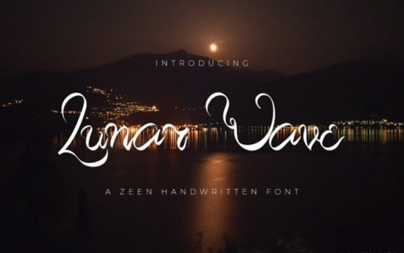 Lunar Wave Script Font