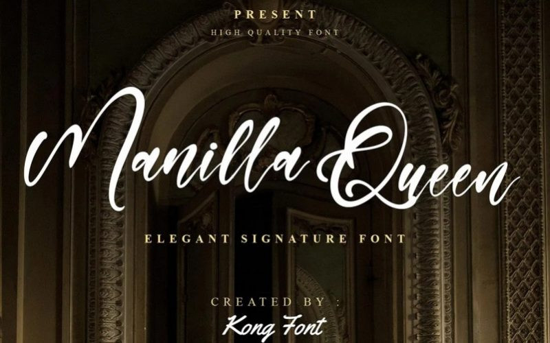 Manilla Queen Script Font