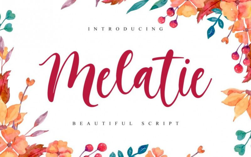 Melatie Script Font