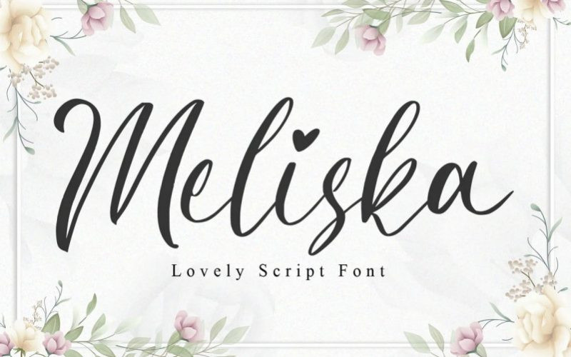 Meliska Calligraphy Font