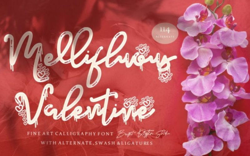 Mellifluous Valentine Script Font