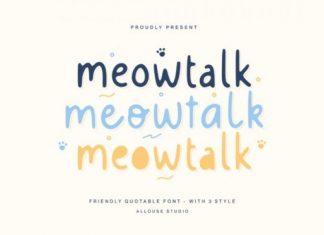 Meowtalk Display Font