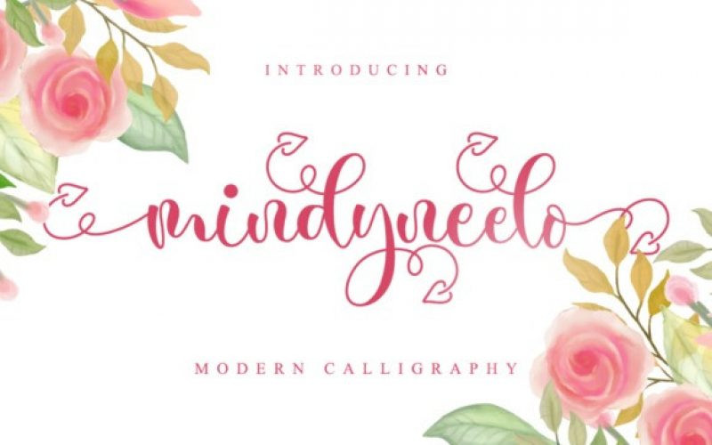 Mindyneelo Calligraphy Font