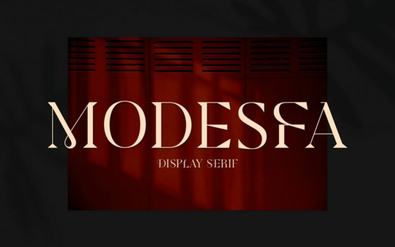 Modesfa Serif Font