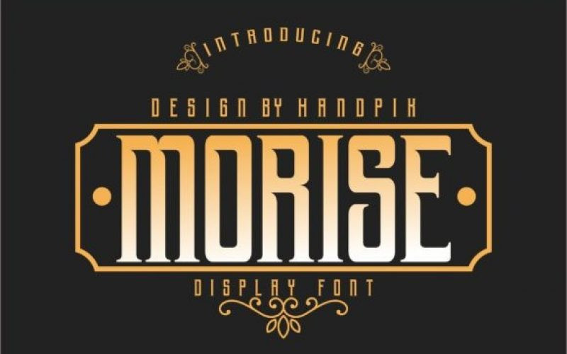 Morise Display Font