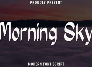 Morning Sky Font