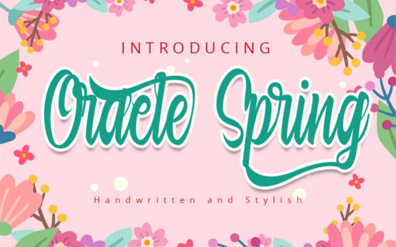 Oracle Spring Font