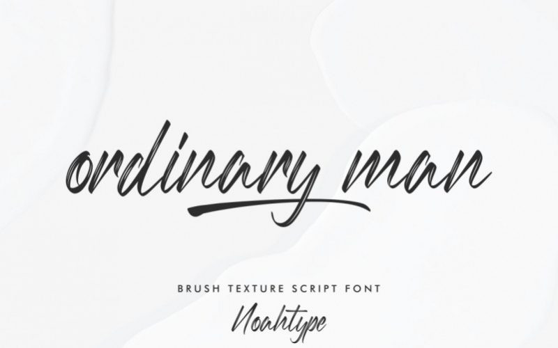 Ordinary Man Brush Font