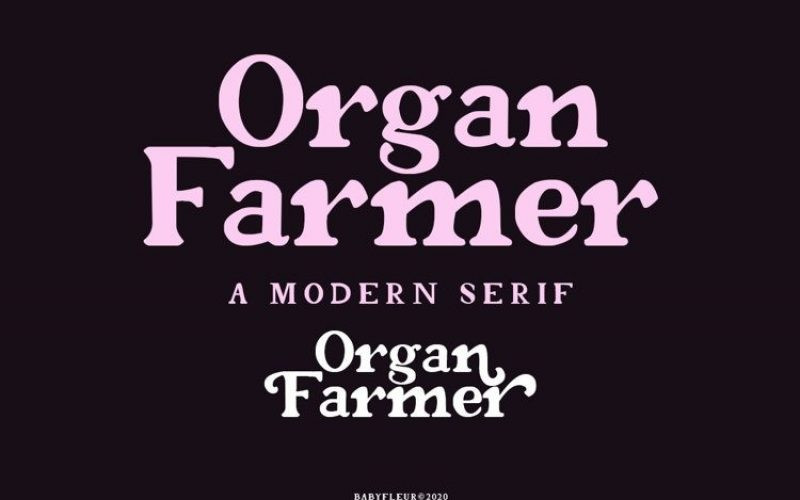 Organ Farmer Font