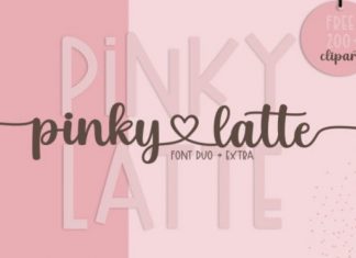 Pinky Latte Script Font