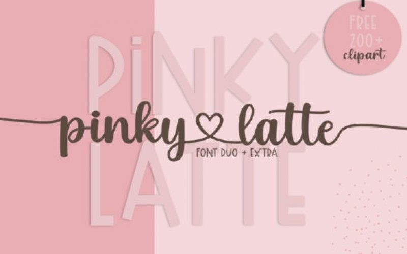 Pinky Latte Script Font