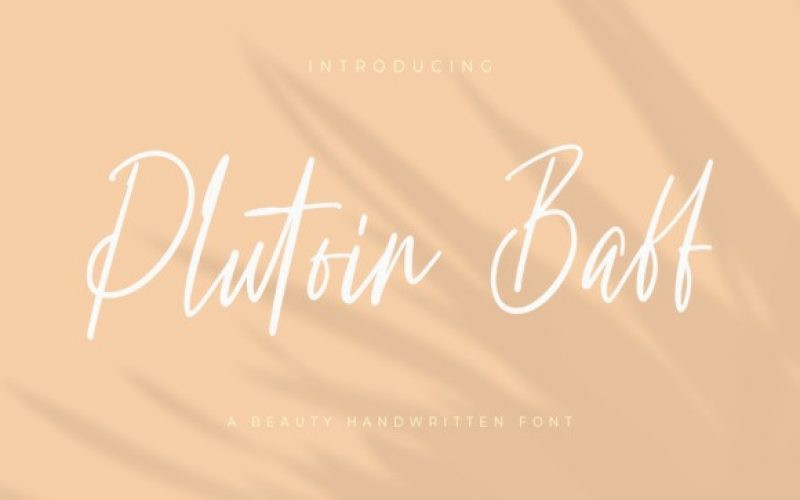 Plutoin Baff Font