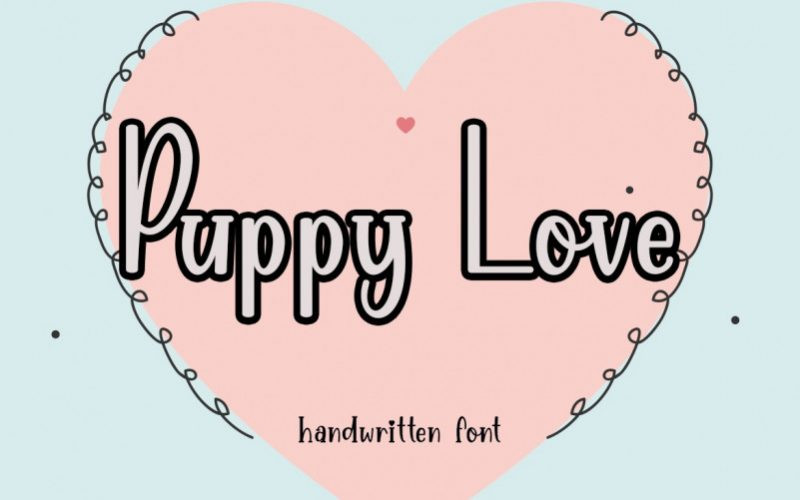 Puppy Love Display Font