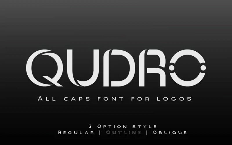 Qudro Display Font