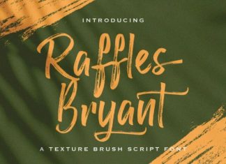 Raffles Bryant Brush Font