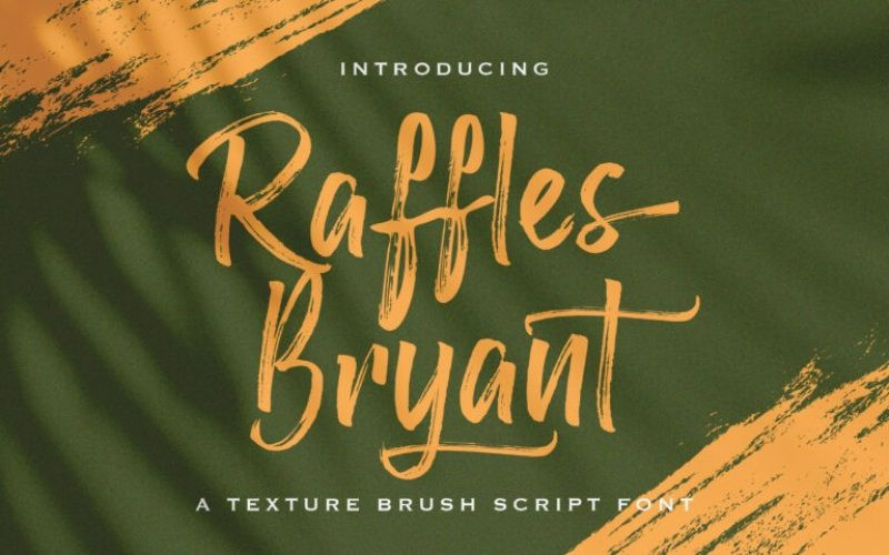 Raffles Bryant Brush Font