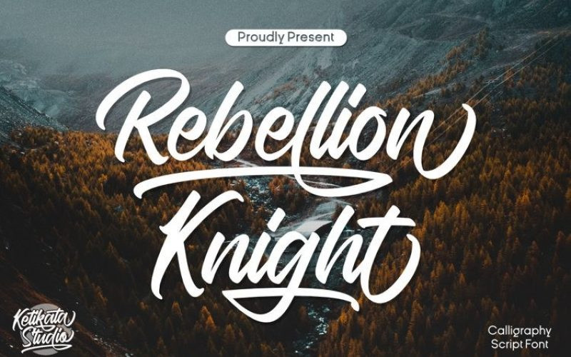 Rebellion Knight Script Font