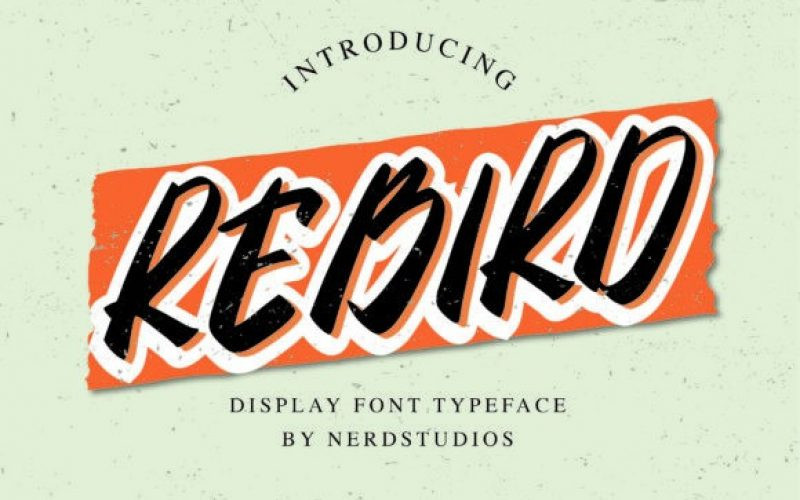 Rebird Brush Font