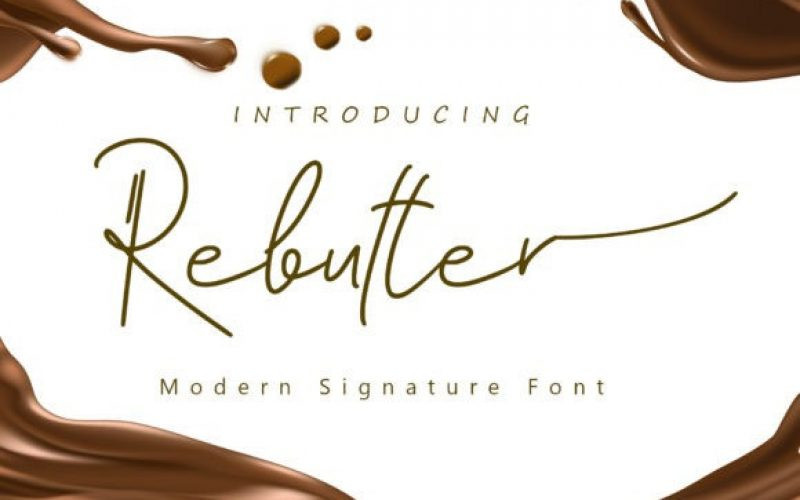 Rebutter Handwritten Font