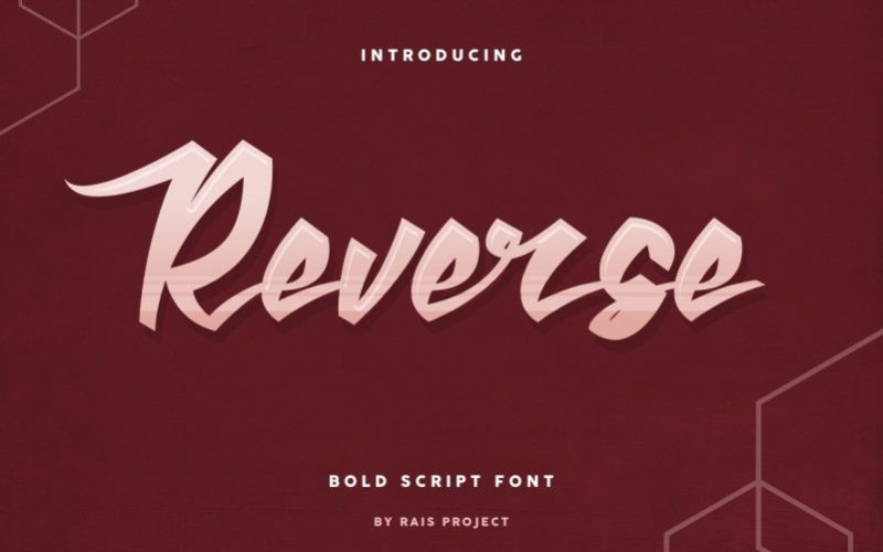 Reverse Brush Font