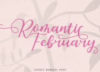 Romantic February Calligraphy Font