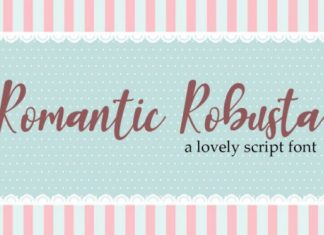 Romantic Robusta Script Font